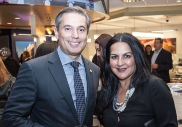 Manuel Chinea and Renu Dalessandro at 116th Branch Opening