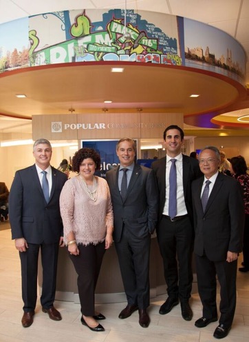 Popular Bank executives at 116th Branch Open House