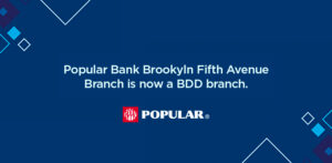 Popular Bank Brooklyn Fifth Avenue BDD branch